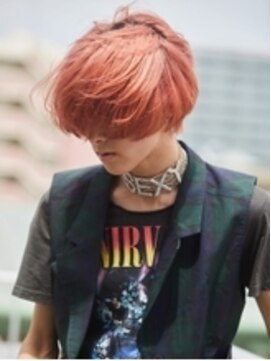 ノイ 経堂(noi) 韓流マッシュ×コーラルオレンジ[メンズ/パーマ/経堂/経堂駅]