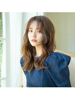 Lond 韓国風ナチュラルフェミニンのゆるふわミディ