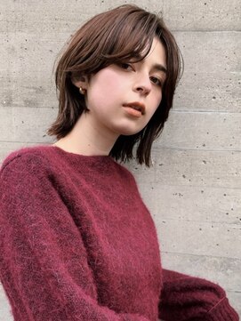 ケイトミラー(KATE Mirror) ソフトウルフレイヤー×カシスショコラ MAKO 表参道