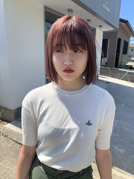 ヘアー バトン(hair vaton) 淡いピンクベージュ