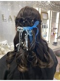 ヘアセット/ヘアアレンジ/ハーフアップ