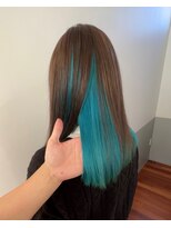 スキル 石岡(SKILL)&nbsp;オーシャンブルー☆インナーカラー☆ハイトーンカラー