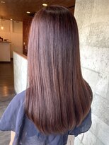 ミルヘアデザイン(mil hair design) ダブルカラーピンクベージュベージュカラーケアブリーチレイヤー