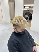 レンジヘアー(lange hair)&nbsp;ホワイトベージュ【鈴鹿/四日市/津/メンズ/ニュアンスパーマ】