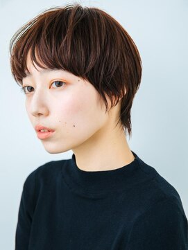 オト(Oto) ピンクブラウンのマッシュショート