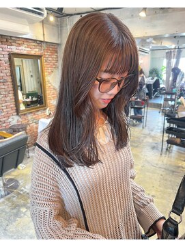 アンリ(Henri) 【かしむら】ブリーチなしダブルカラー/ケアブリーチ/暖色カラー