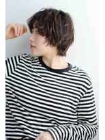 ネル 千早 香椎(nell.)&nbsp;大人ショートボブ丸みショートカットマッシュショート 前髪あり