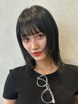 ノイ(noi) 顔周りレイヤーカットグレージュカラーくびれボブベージュカラー