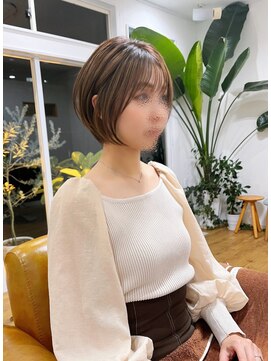 コムヘアー(COM HAIR) ミニショート　ブラウンベージュ