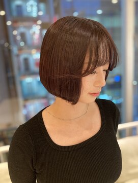 アロマヘアルーム 横浜店(AROMA hair room) 小顔カット×大人可愛い×シースルーバング