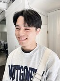 【白石】サイドパートマッシュ韓国メンズヘア原宿学割