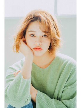 ニュイ 高槻 阪急茨木店(nui) 黒髪ボブルフネビージュ小顔ワンレンスペインカール