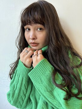 ガーデン 銀座(GARDEN) デジタルパーマ　ブルーブラック　イメチェン　伸ばしかけヘア