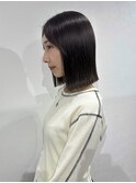 切りっぱなし/ボブ/ミディアム/タッセルボブ/タンバルモリ