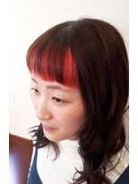 サムソンアンドデリラジェイエル(SAMSON&DELILA JL)&nbsp;オン眉にピンクカラー！個性を活かしかわいく！