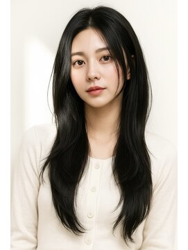 ヘアーアートシフォン 川口東口店(hair art chiffon) ココアベージュの小顔ロングくびれヘア