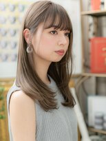 カバーヘア ブリス 志木南口駅前店(COVER HAIR bliss)&nbsp;グレイアッシュレイヤーロングエアストレートA3志木20代30代40代