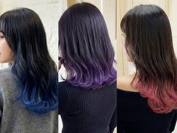 scintiller中央駅店ブリーチ/ダブルカラー/バレイヤージュ/ハイライト/インナーカラー