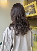 〈浅草 半個室〉パーマヘア×アッシュグレージュ