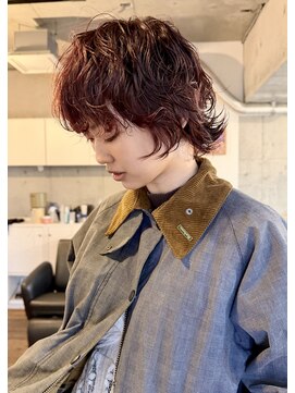 ハイジア(hygea) 30代40代ボルドー☆ラフウェーブ☆ウルフパーマ☆マッシュウルフ