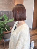 ダブル(W)&nbsp;透明感ブラウン/ショートボブ/小顔カット/襟足すっきり