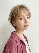 アッシュ 成増店(Ash)&nbsp;丸みシルエット×シアーベージュショート