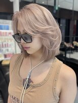キーン 吉祥寺店(keen) ピンクベージュ×海外ボブレイヤー