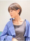 ハンサムショート/丸みショートボブ/20代30代40代50代/顔周り
