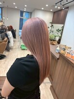 ニュースエン(newseN:) ピンクベージュ/ダブルカラー/ケアブリーチ/髪質改善/新潟/万代