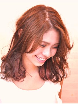 カーロ(caro) 『ワンタッチカラー+ポイントカラー』  ☆ semi long ☆