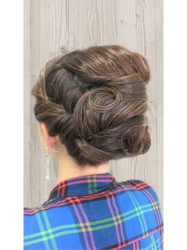 ハナココ 水戸店(hana Coco) 人気の編み込みアップスタイル 結婚式 二次会 お呼ばれヘア 水戸