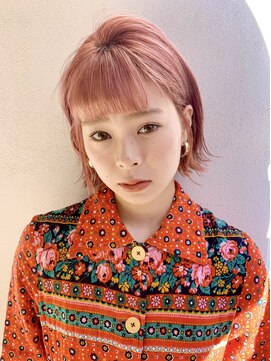 キューズ クラブ(cuz KLUB) 【cuzKLUB 】外ハネボブ×コーラルピンク