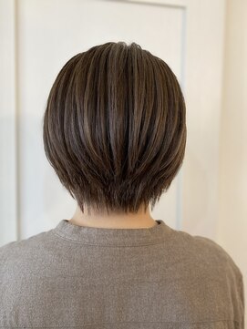 ナインヘアー(NINE HAIR) 【NINE HAIR】美シルエットショート_グレージュカラー