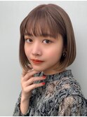大人可愛いシースルーバング小顔ボブ/20代30代40代