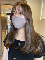 グランドール リュクス(Grandoll Luxe)&nbsp;オリーブベージュ/ミルクティーアッシュ×内巻きワンカール