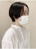 センター分けハンサムショート
