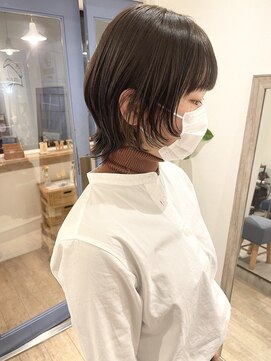 メルト 吉祥寺(melt) 小顔ショートウルフレイヤー アッシュベージュ