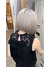 【艶×透明感】選べるカラー+TOKIO髪質改善トリートメント/10980［天王寺］
