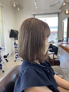 ラ メール ヘア デザイン(La mer HAIR DESIGN) ボブ/ミルクティーベージュ