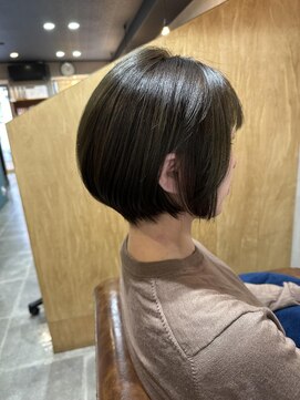 スーリール 春日店(Sourire) 小顔カットショートボブ福岡20代30代40代