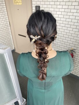 ソノ(sono) 編み下ろし ポニー ローポニー 参列ヘア