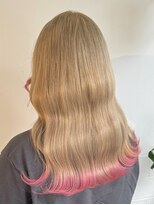 アルファバイオリカ(ALPHA by ORIKA)&nbsp;ベージュとピンクの裾カラー♪