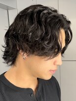 フィフスパーク(fifth PARK)&nbsp;渋谷緩めスパイラルパーマメンズボブパーマメンズミディアム