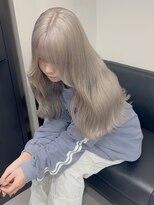 ベレーザ 渋谷(BELEZA) 11315髪質改善シルバーアッシュホワイトブロンド艶髪ストレート