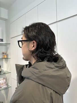 ロンドアンメゾン 原宿(Lond un Maison.) 【吉田智哉】メンズボブ、ニュアンスパーマ、ダークアッシュ