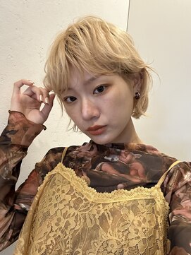 ロンドエニカ 大宮(Lond enika) イメチェン外ハネボブ美髪ワイドバングレイヤーショート/大宮