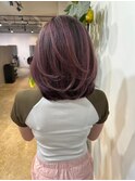 violet red balayage