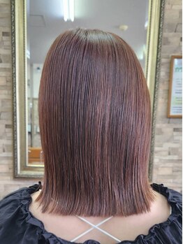 ヘアスタジオ アンジェリカ(Hair Studio Angelica)の写真/まっすぐすぎず、自然なストレート◇手触りなめらかな憧れのサラツヤ髪へ＊