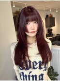 レイヤーカット×姫カット