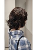 くせ毛を活かしたナチュラル暗髪ヘア
